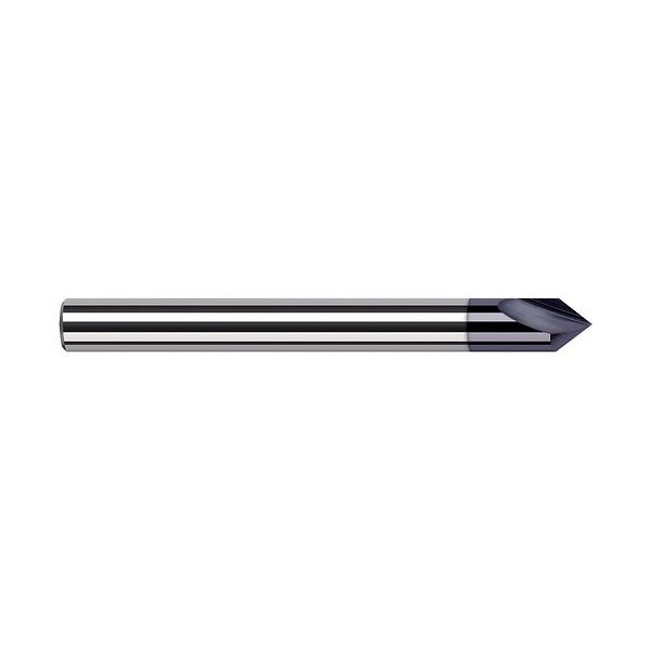 Harvey Tool 0.1250 in. 1/8 Shank dia x 20 Degree included Carbide Marking Cutter, 2 Flutes, AlTiN Coated 743308-C3 - main